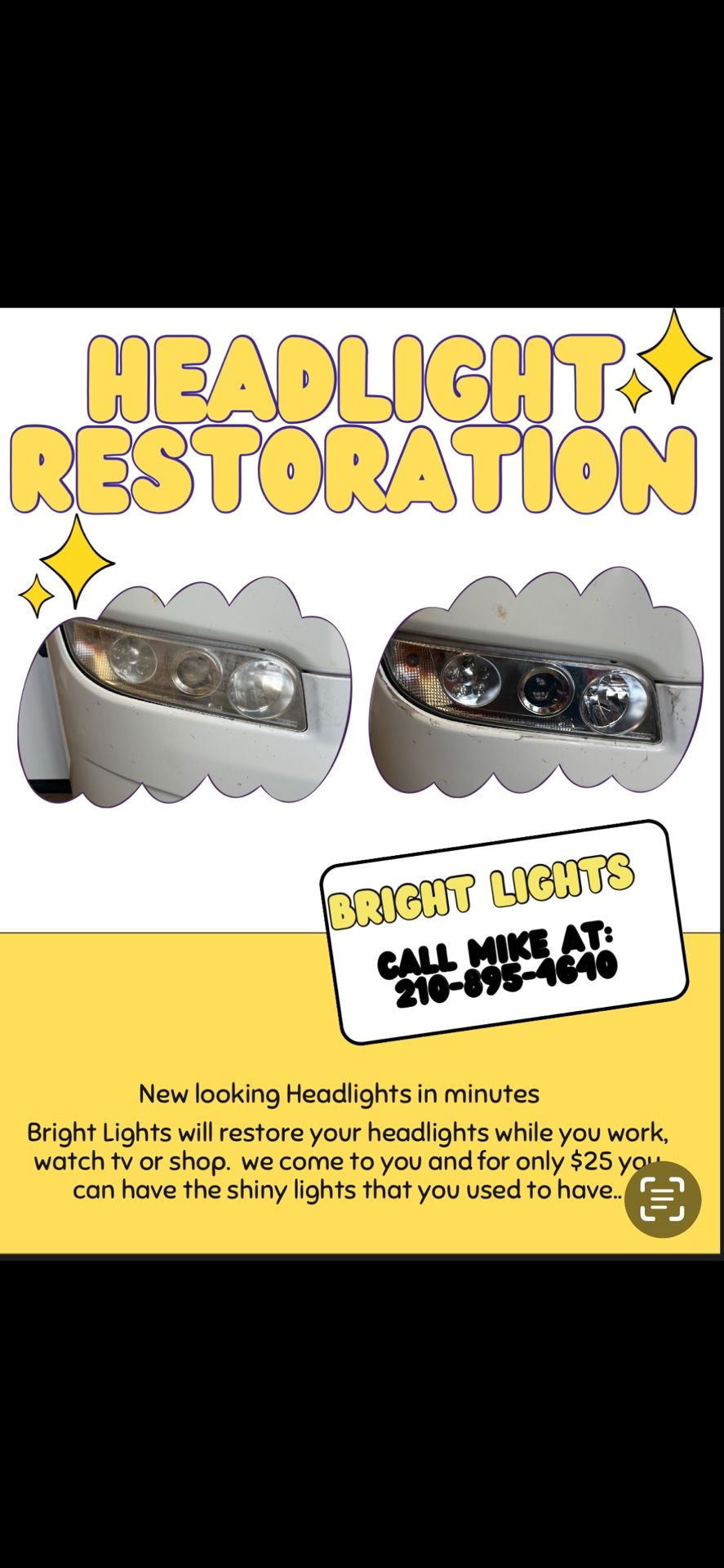 Headlight restoration