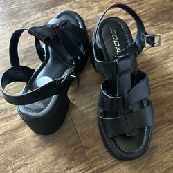 Sandals. Worn twice. $5. Size 8.