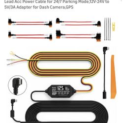 Brand New : Dash Cam Hardwire Kit USB C with LED Voltage Display