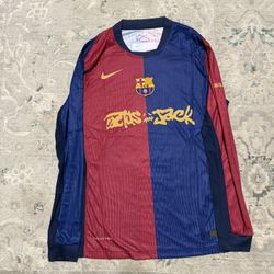 Nike FC Barcelona x Travis Scott Cactus Jack 2024/25 Long Sleeve men’s XL