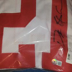 Deion Sanders 49ers Jersey Autographed 