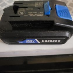 Hart 20v 2.0AH Battery/ Only Used 3 Weeks Lightly