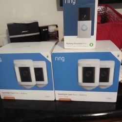 Ring Camera 2 Pack Plus Spotlights 