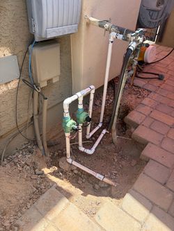 Irrigation valve system installation