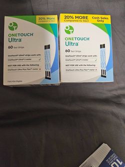 OneTouch Ultra 60 Test Strips – 2 Boxes