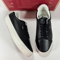 Vans Old Skool Lux Black Low Top Sneakers Women Size 7 Men Size 5.5