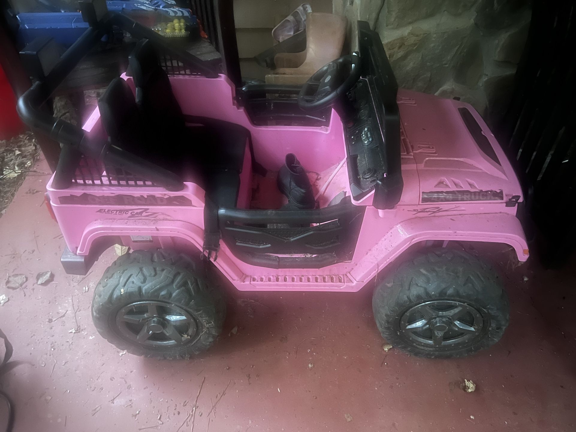 Pink Barbie Jeep