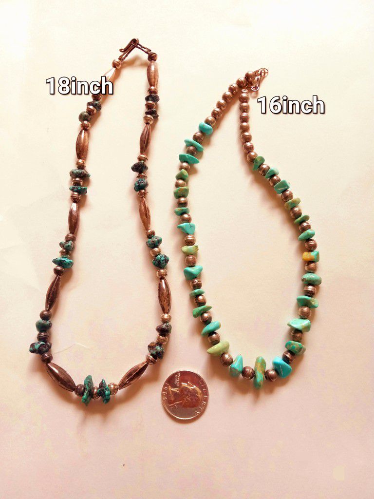 $50 Each! 925 Sterling Silver Turquoise Navajo Made Necklaces
