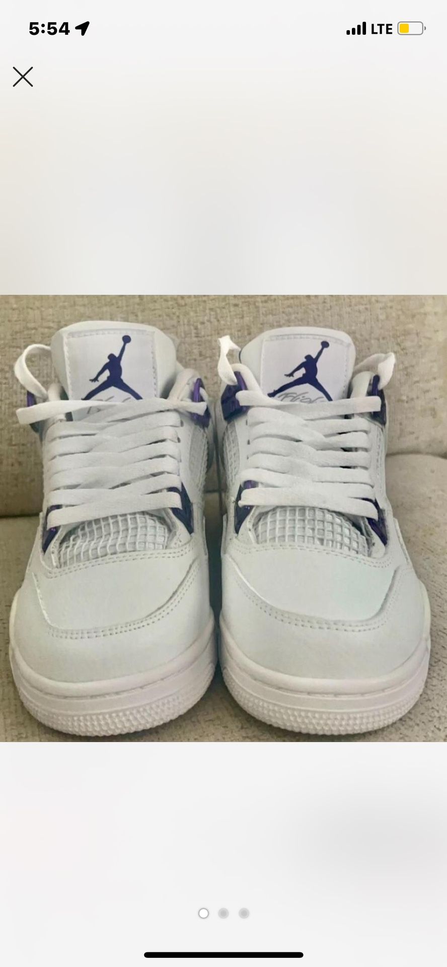 Jordan 4 Metallica Purples