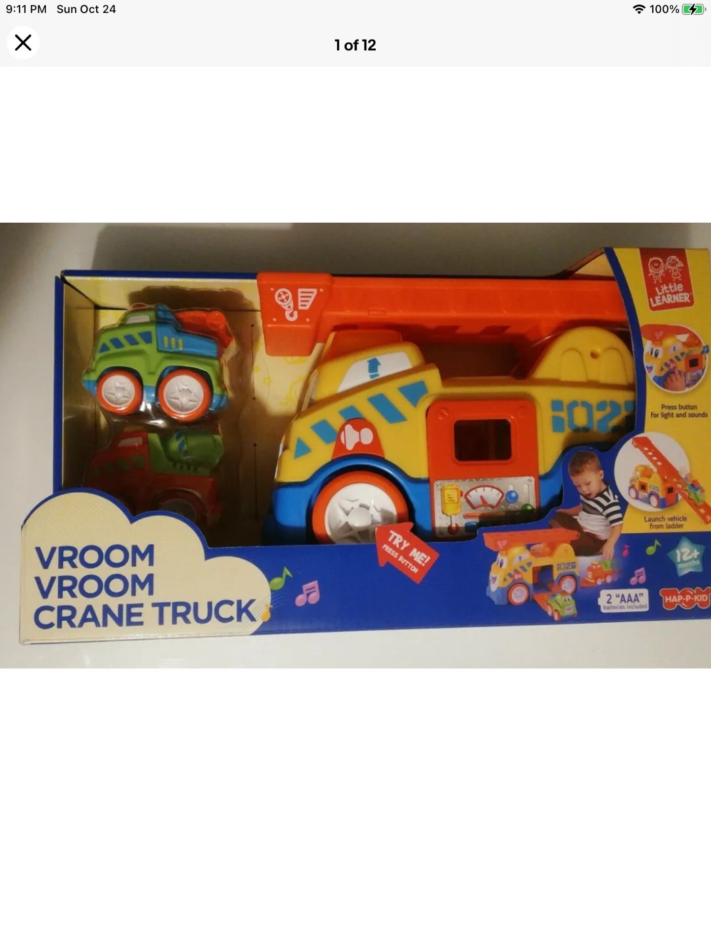  Vroom Vroom  Crane Truck Gift Set 