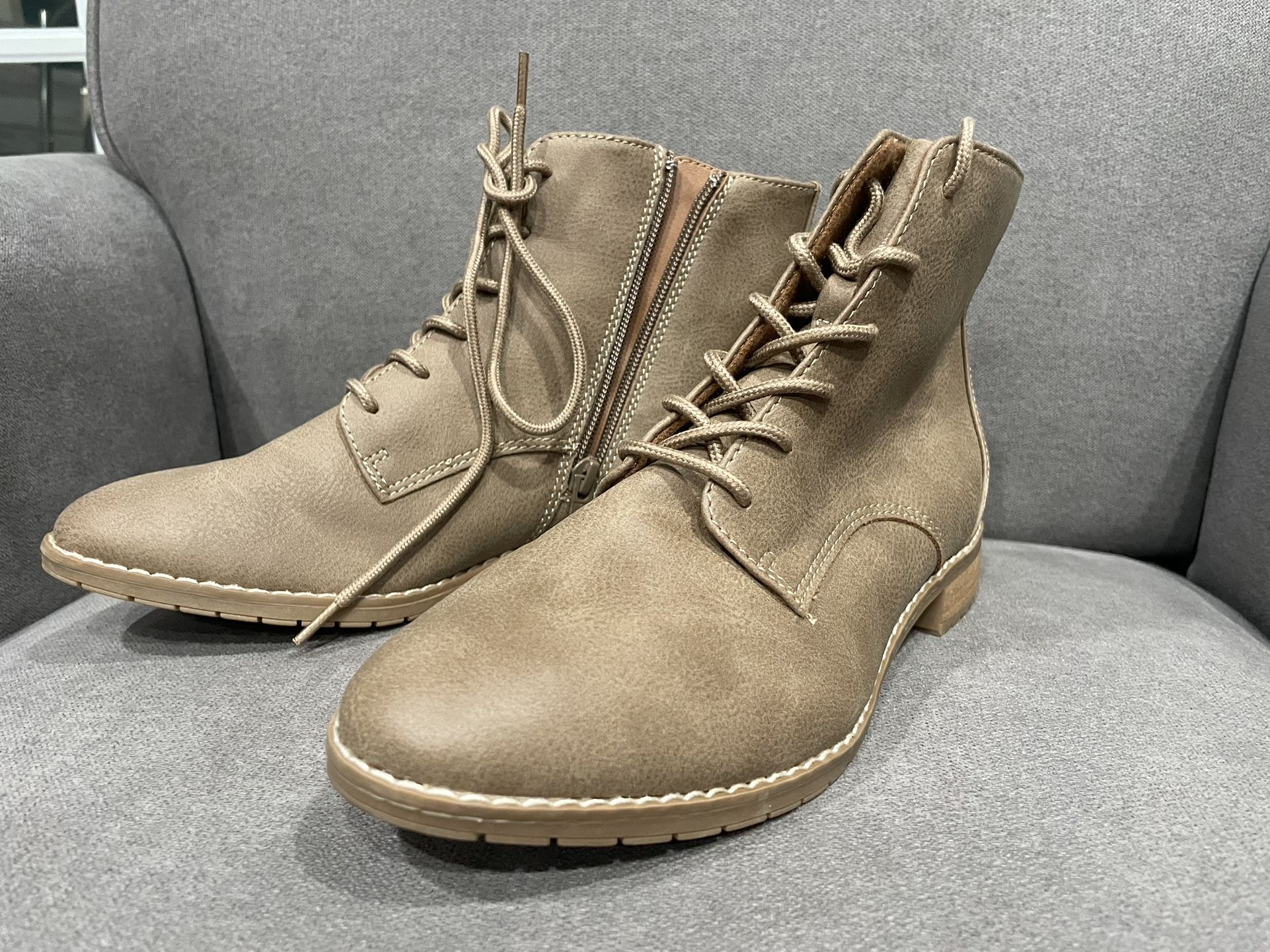 Eurosoft Distressed Leather Ankle Boots