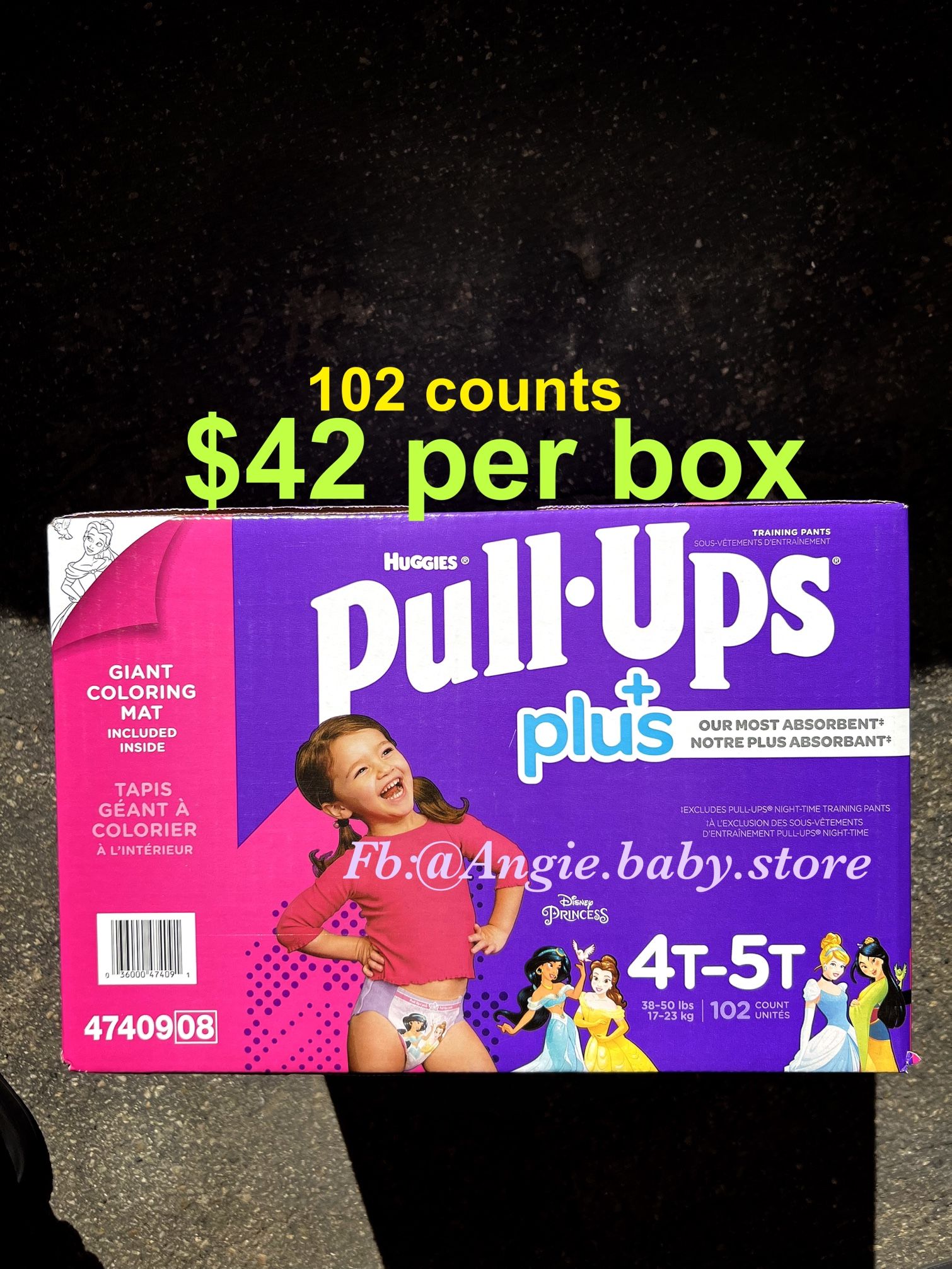 Pull Ups Size 4-5T Girls 