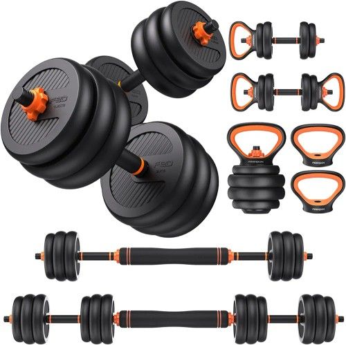 Adjustable Dumbbells β 70lb Pair (5-in-1 Free Weight Set)