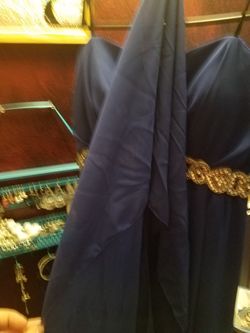 Size large High-low dress royal blue