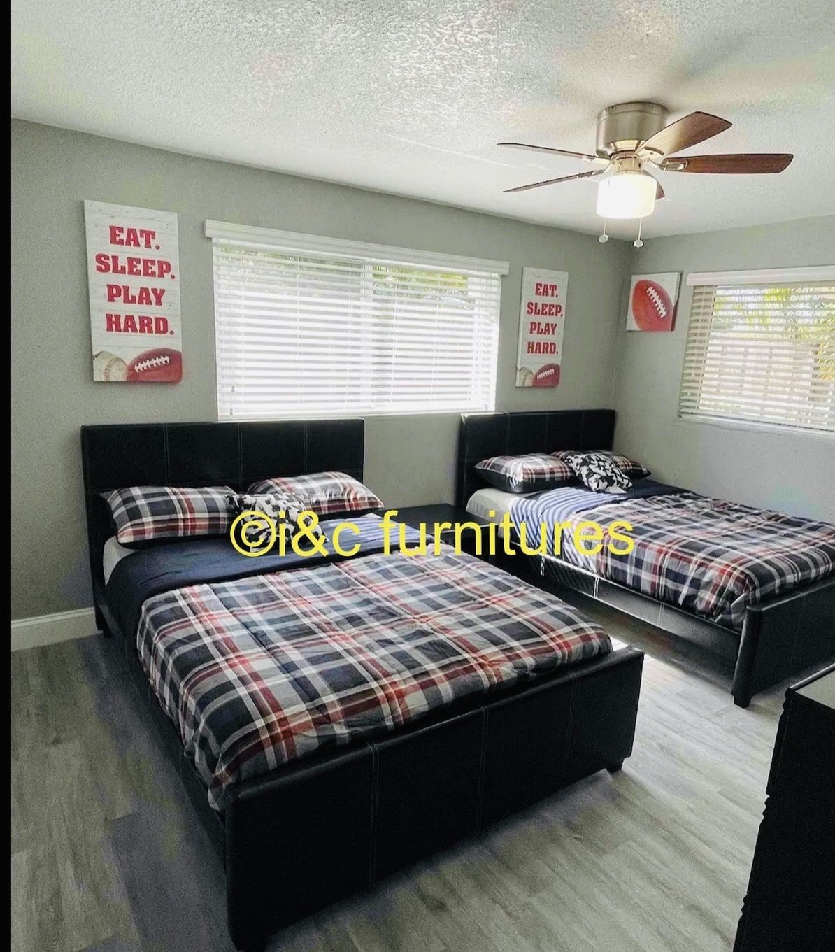 5 Piece Twin Bedroom Set New In The Box Same Day Delivery. 2 Twin Bed Frames 2 Twin Mattresses