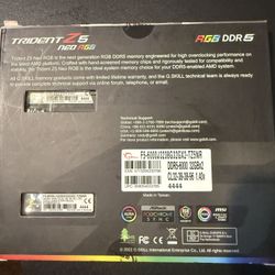 G.Skill Trident Z5 RGB Series 64GB (2 x 32GB) DDR5-6000
