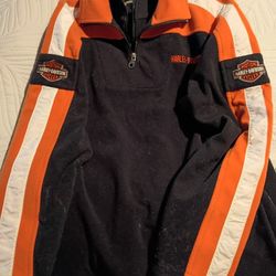Heavy Polar Fleece Harley Davidson Jacket