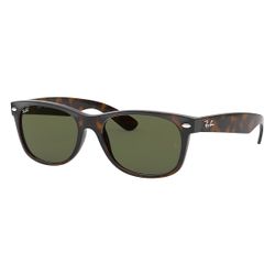 Ray-Ban Original Wayfarer Classic Tortoiseshell Frame W/ Green Lens & Case