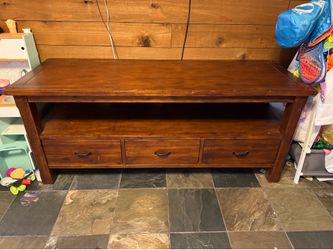 Wood 3-Drawer Entertainment Center
