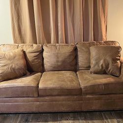  Brown Leather Couch