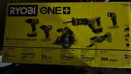 Ryobi ONE+ 18V 6-Tool Combo Kit