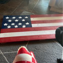 USA FLAG pallet Board Wood (dog Not Inc)