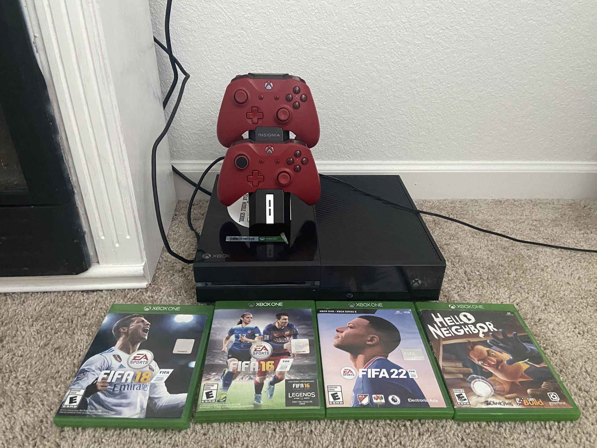 Xbox One w/ Controllers and Games