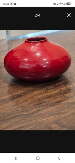 Vase red Pier1