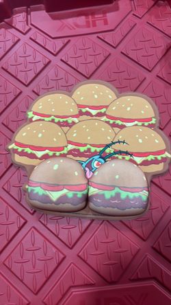 Plankton and krabby patties mousepad