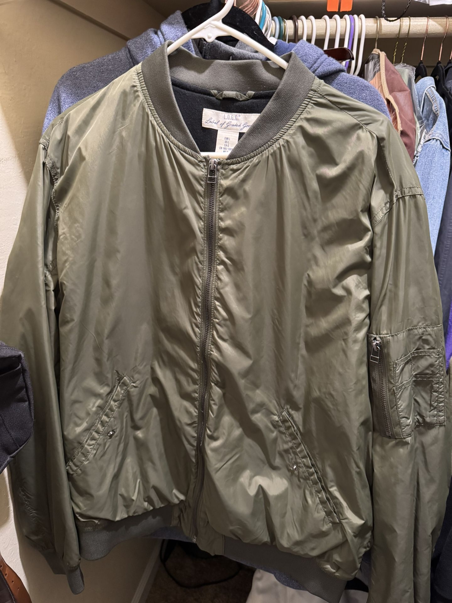 H&M Olive Green Bomber Jacket