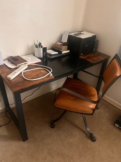 Desk and chair