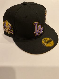 New Era La Dodgers laker Themed with patches 59fifty fitted hat 7 5/8 $35