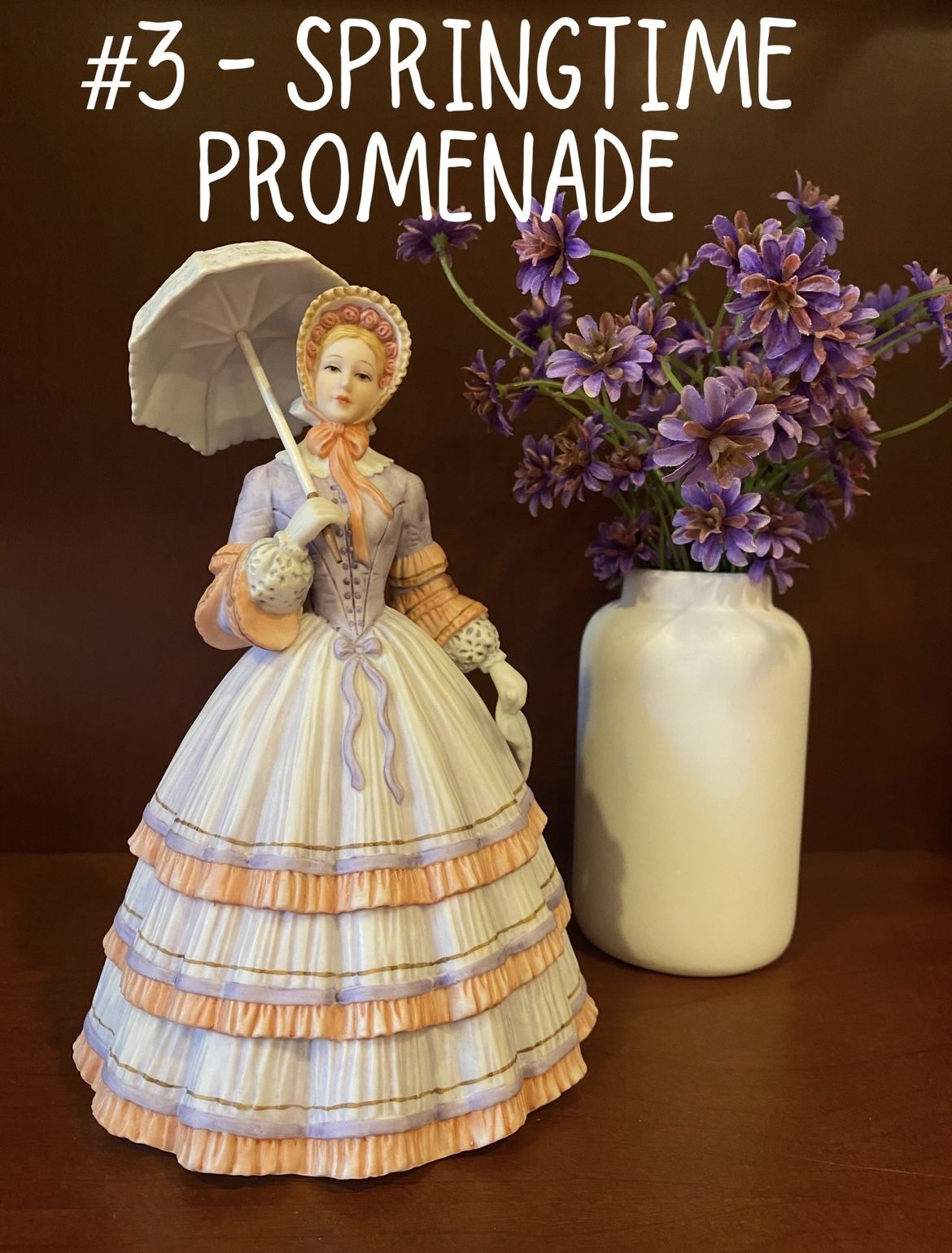 Lenox Vintage Porcelain Figurine Springtime Promenade