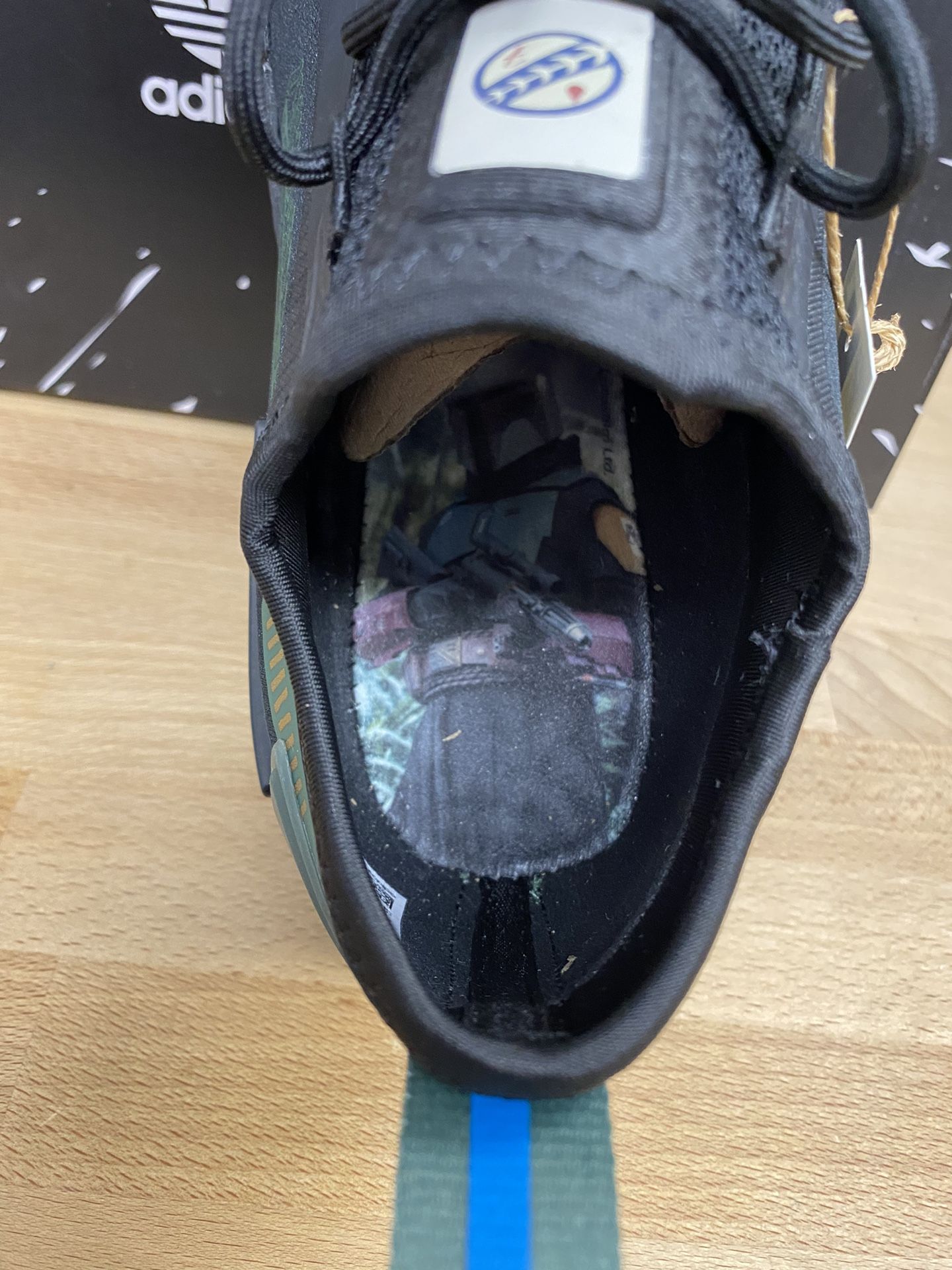 Adidas NMD R1 Star Wars Boba Fett‎ Athletic Sneaker Black/Green Men’s Size 7 US Adidas NMD_R1 Boba Fett Spectoo Casual Size 7 Black Green  main image 2