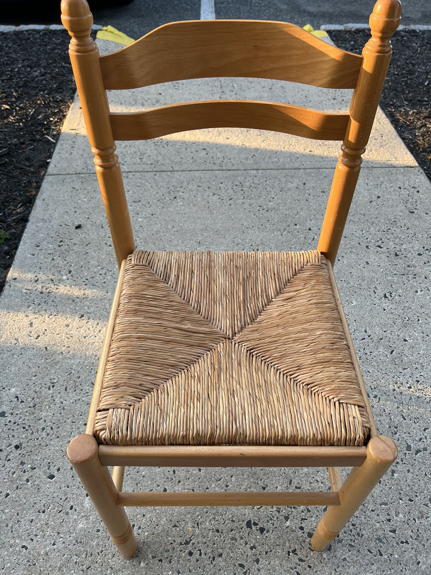 wood and rope dining chairs