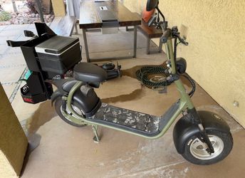 Phat tire golf scooter w trailer