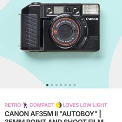 CANON AF35M II "AUTOBOY" | 35MM POINT AND SHOOT FILM CAMERA