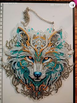Wolf Head diamond art