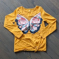 Carter's Girls Long Sleeve T-Shirt, Butterfly, Size 7