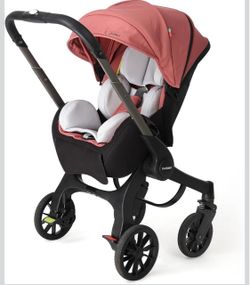 Cochilder Baby Stroller with Canopy Green & Pink