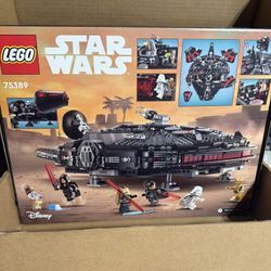 LEGO Star Wars The Dark Falcon Buildable Starship, Star Wars Toy Vehicle Set for Boys and Girls, Collectible Millenium Falcon Toy with 6 Star Wars Min