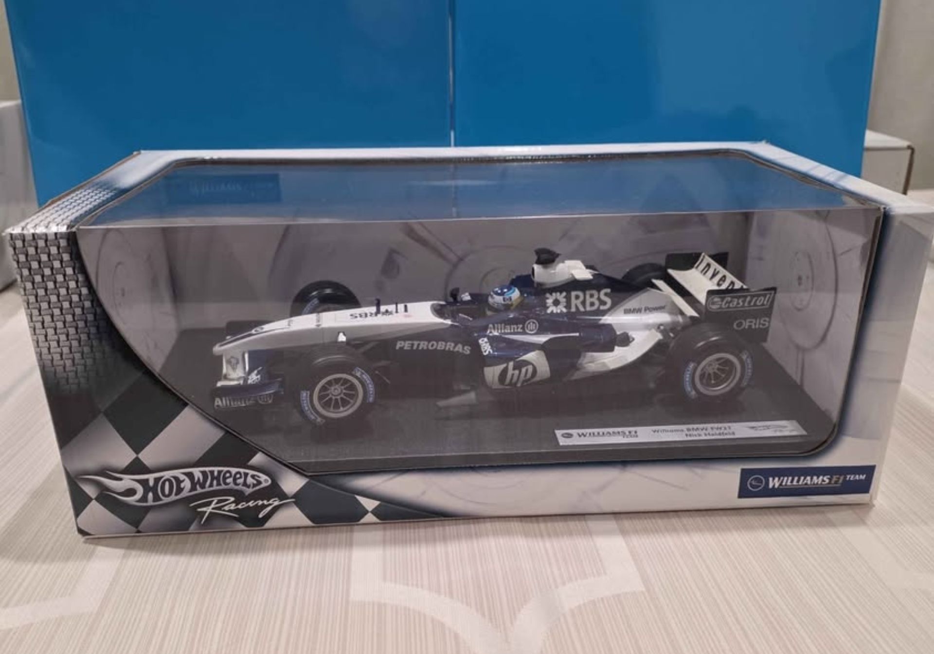 1:18 *BOXED* HOT WHEELS F1 Formula 1 WILLIAMS FW27 Nick Heidfeld 2005 Model Car....SEALED NEW....