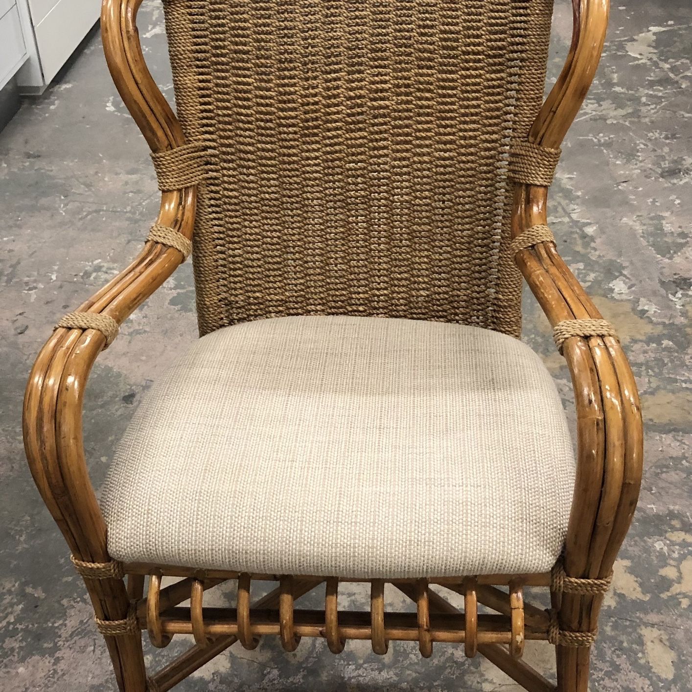 Beautiful Rattan Accent Arm Chair 