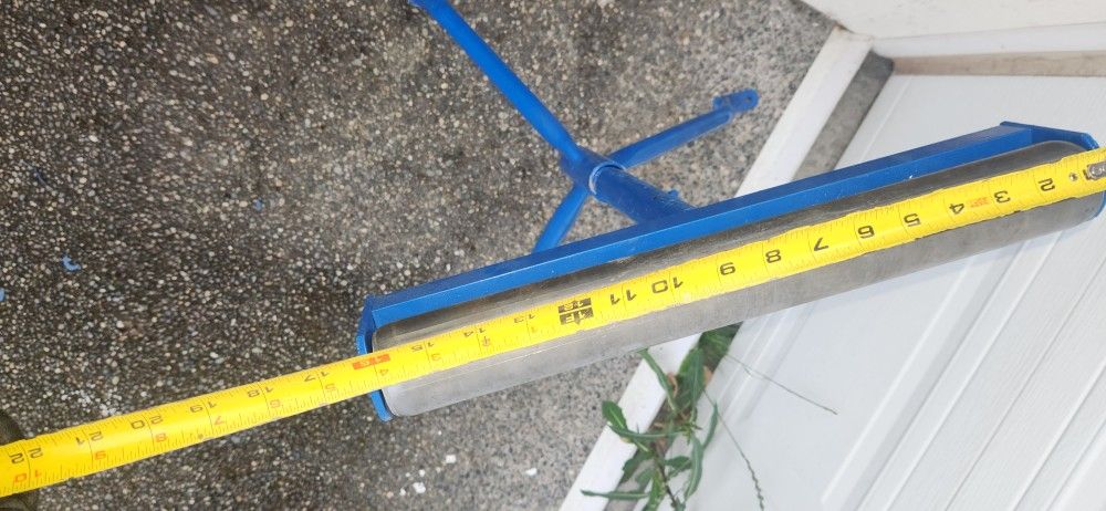 5" Wide Steel Saw Cut Off Support Roller Stand Adjustable Height 22" To 36"