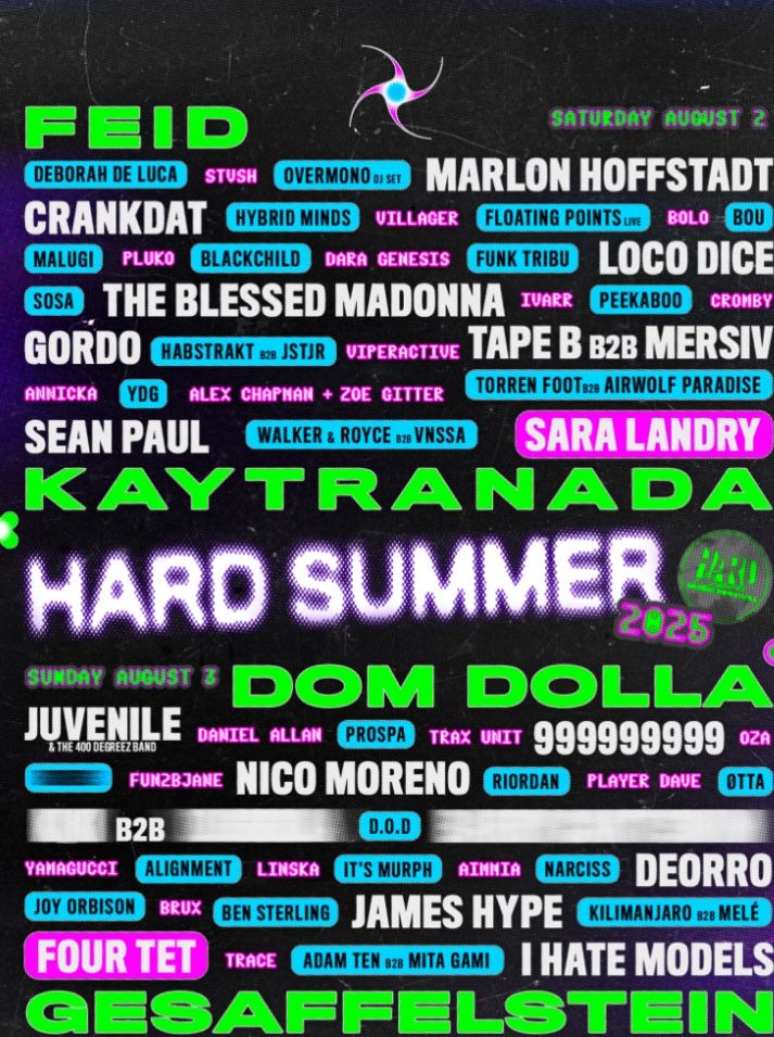 Hard Summer GA tickets 2 Available Need Gone Asap!