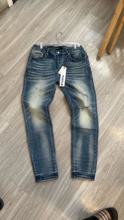 Blue purple jeans