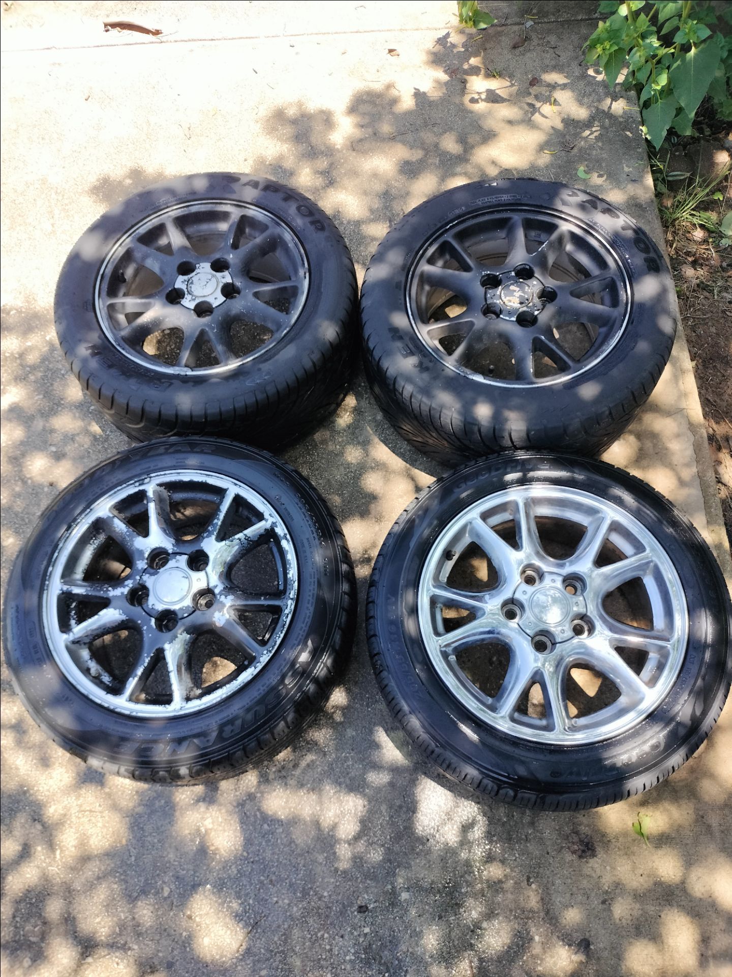 Rims and tires front 205/55R16, rear 245/50ZR16 for Sale in Von Ormy ...