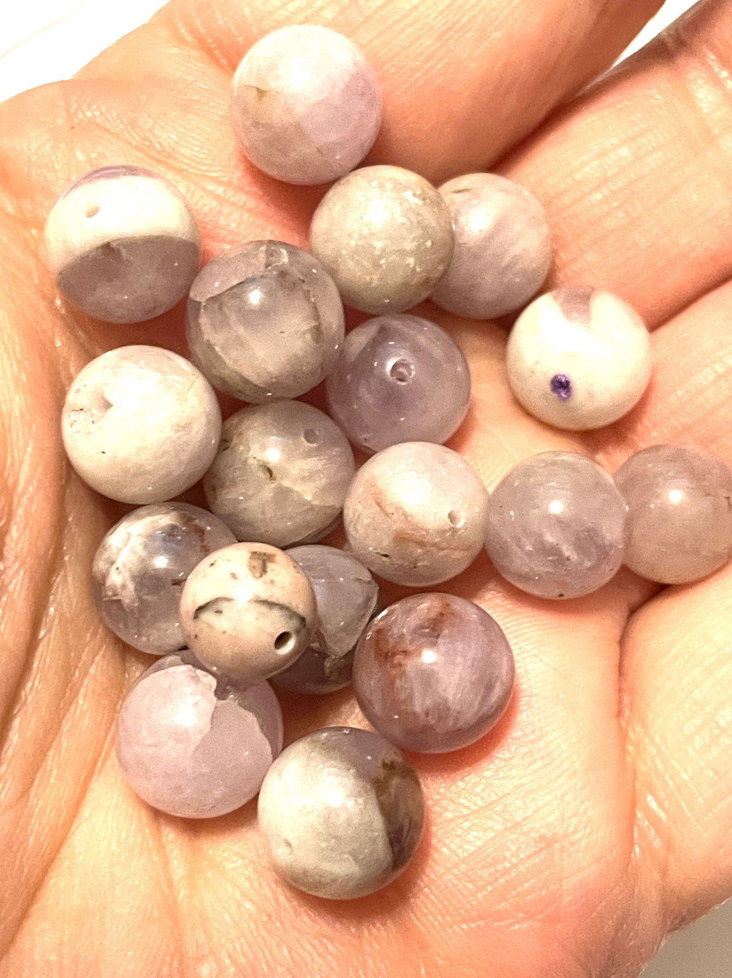 Lot Of 30 Lepidolite Beads 10mm