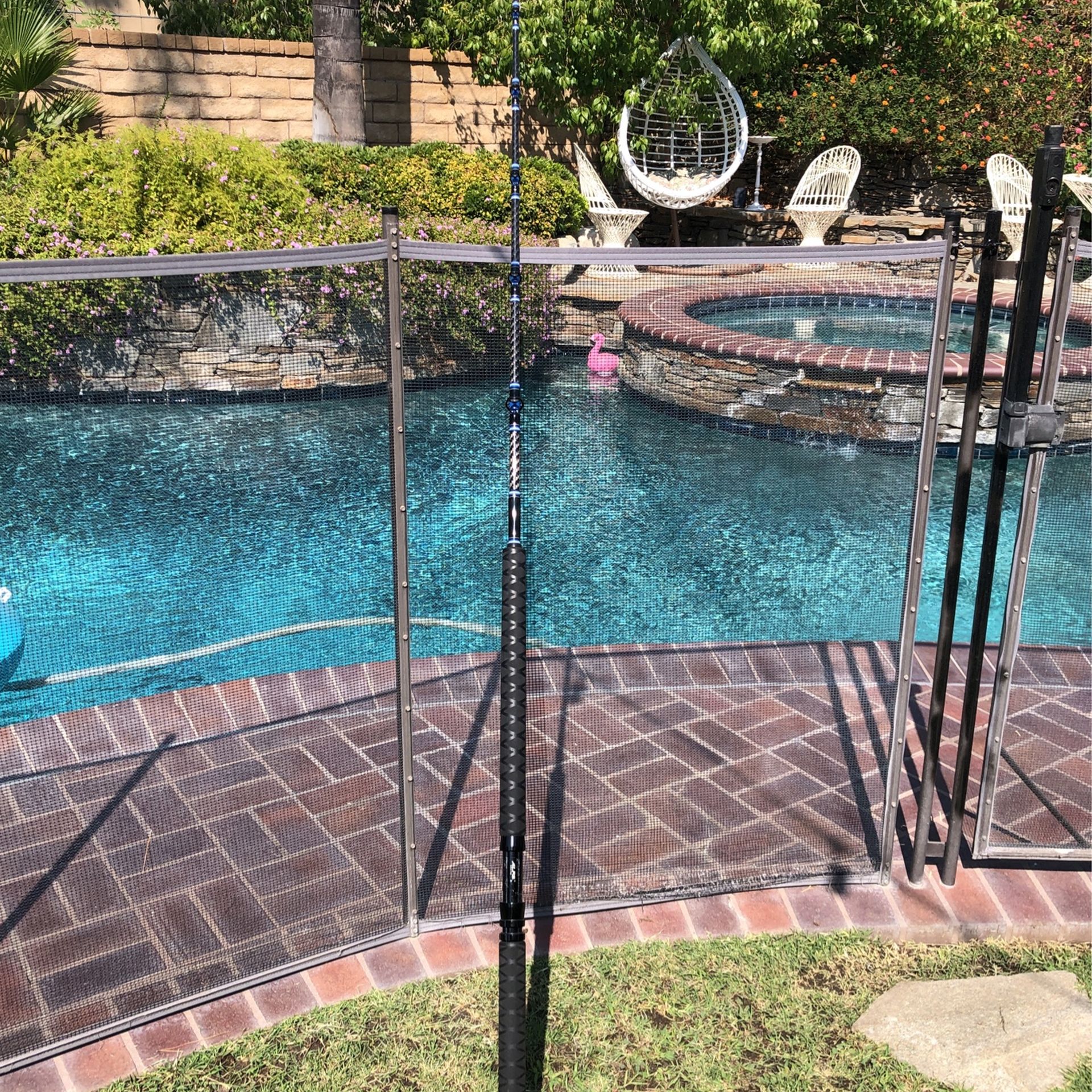 UNITED COMPOSITE Custom 7'2" RAIL ROD Saltwater Fishing Rod-GREAT SHAPE!!! 
