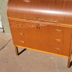 Mid Century Roll Top Desk